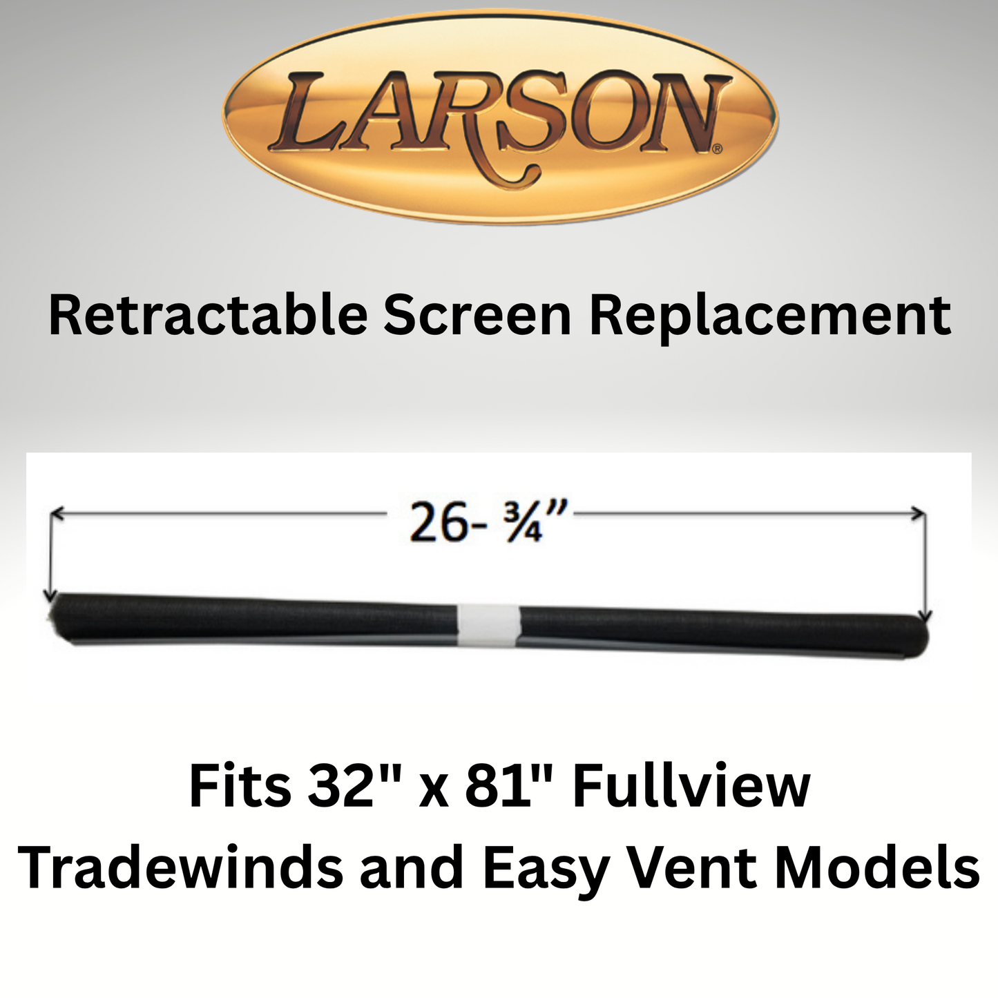 Larson Tradewinds Fullview Retractable Screen Replacement