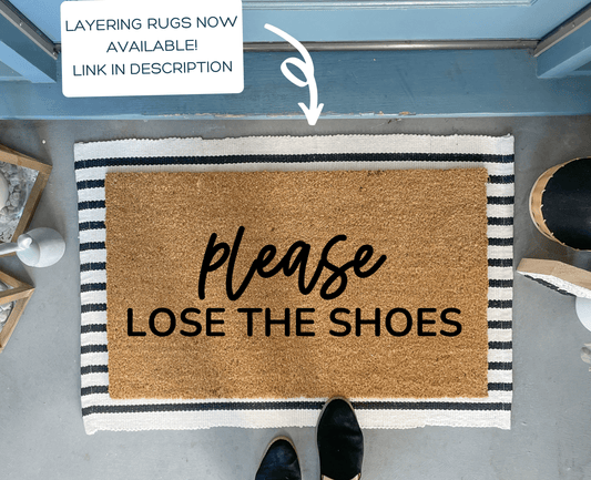 Lose the Shoes Welcome Mat