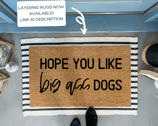 Big Dogs Funny Doormat