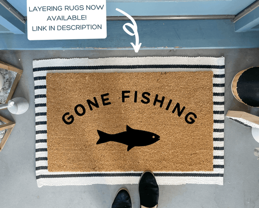 Gone Fishing Doormat
