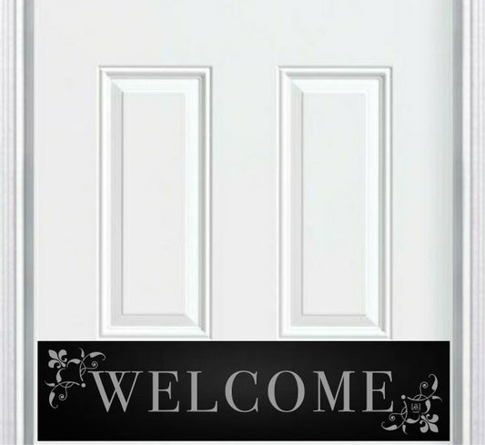 Johnson's Welcome Engraved Door Kick Plate - Premium Entrance Protection