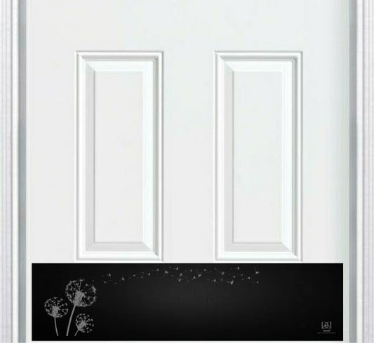 Dandelion Wish Engraved Door Kick Plate - Whimsical Entrance Protection
