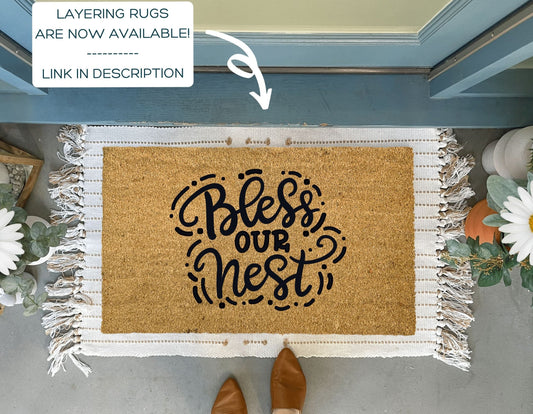 Bless Our Nest Outdoor Welcome Mat