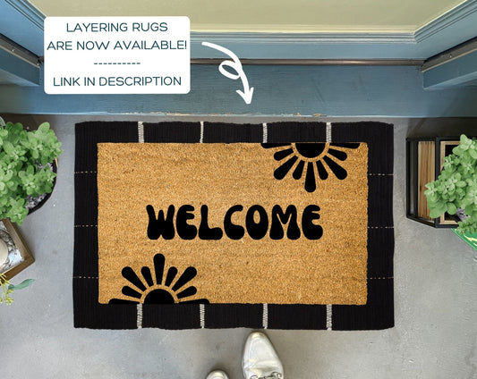 Retro Style Starburst Doormat