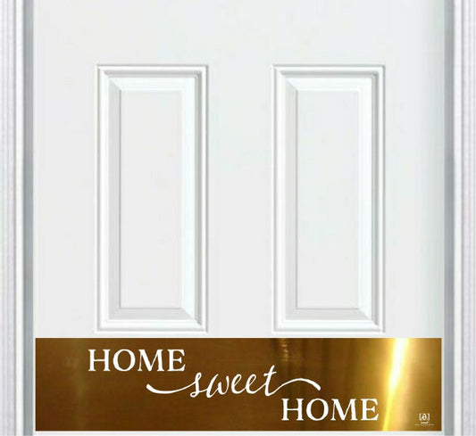 Home Sweet Home Engraved Door Kick Plate - Heartwarming Entrance Protection