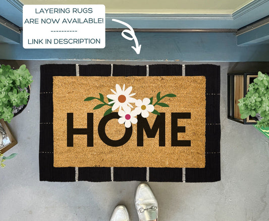 Home Daisy Floral Doormat