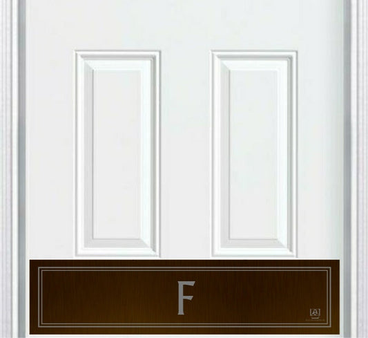 Utilitarian Monogram Engraved Door Kick Plate — Modern Personalized Door Protection