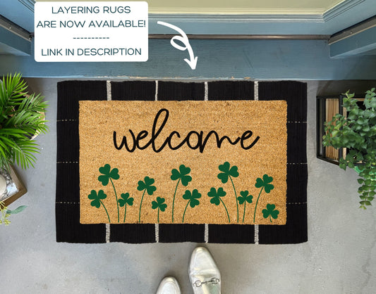 Growing Shamrocks St. Patricks Doormat