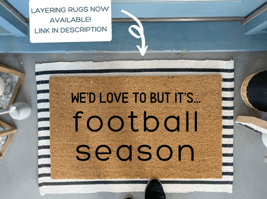 Funny Football Doormat