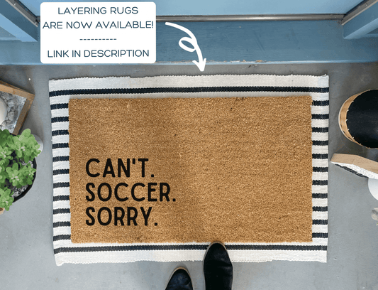 Funny Soccer Doormat