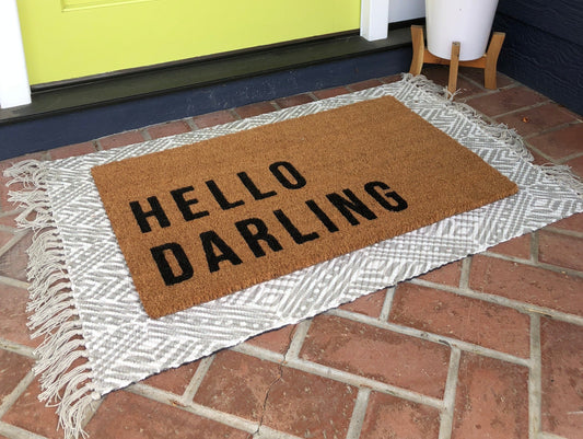Hello Darling Funny Outdoor Doormat