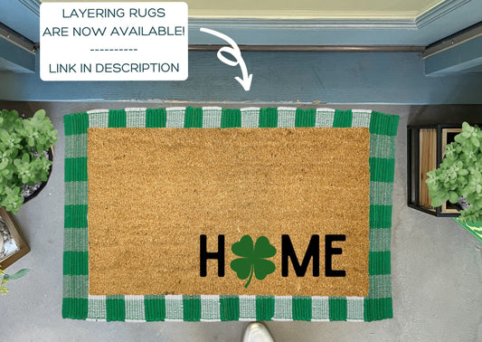 Modern Shamrock Doormat