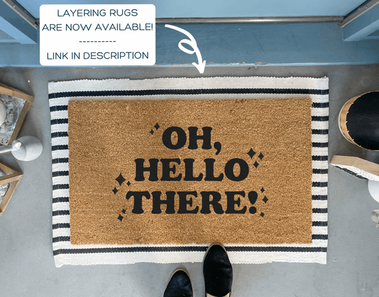 Oh Hello There Retro Style Doormat