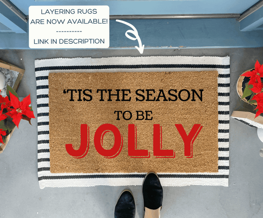 Tis The Season to be Jolly Christmas Doormat