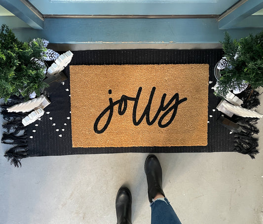 Extra Long Black Accent Rug, 24x52 inches