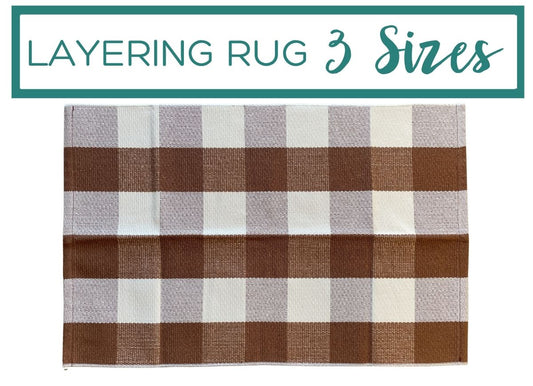Brown Buffalo Plaid Accent Rug
