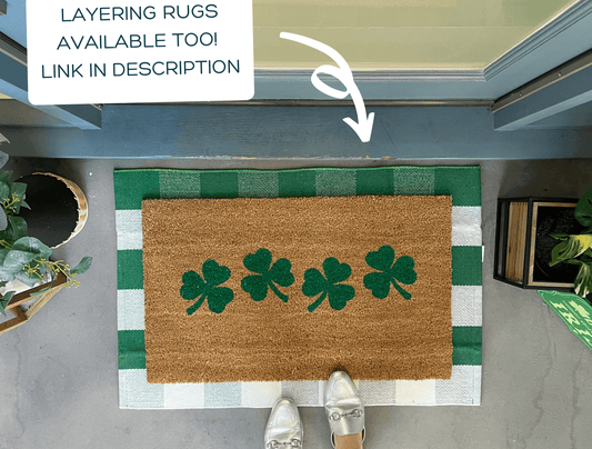 Shamrocks St. Patrick's Day Doormat
