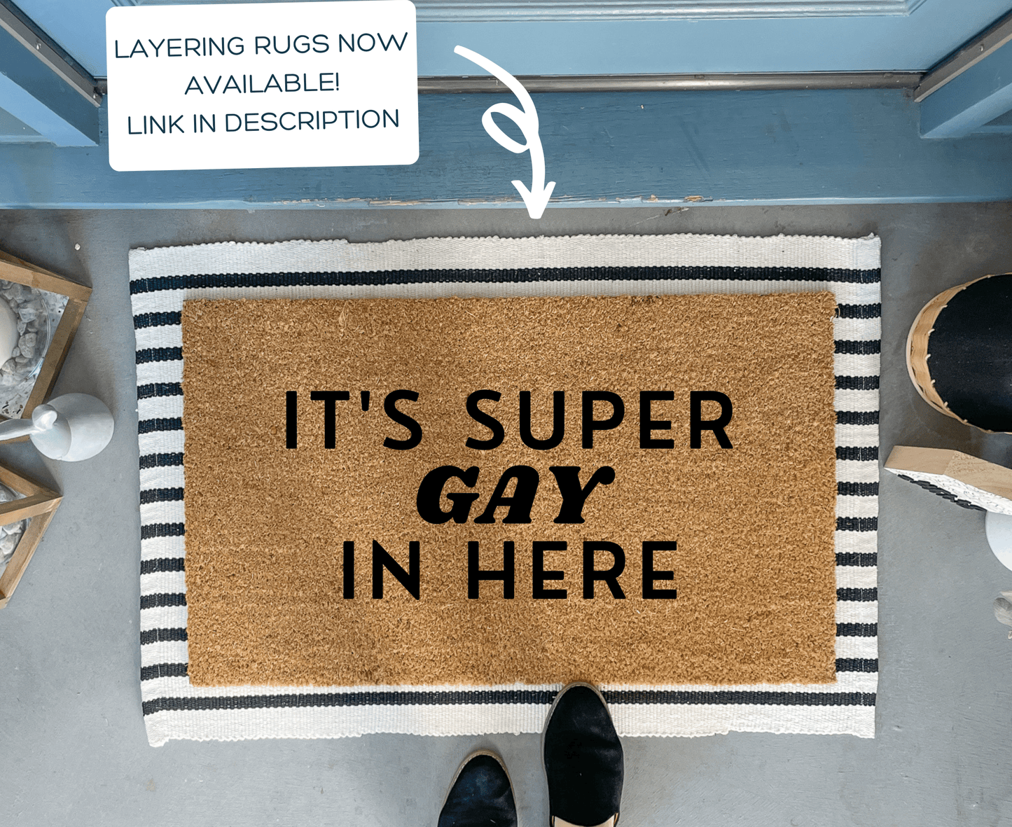 Super Gay Funny Doormat