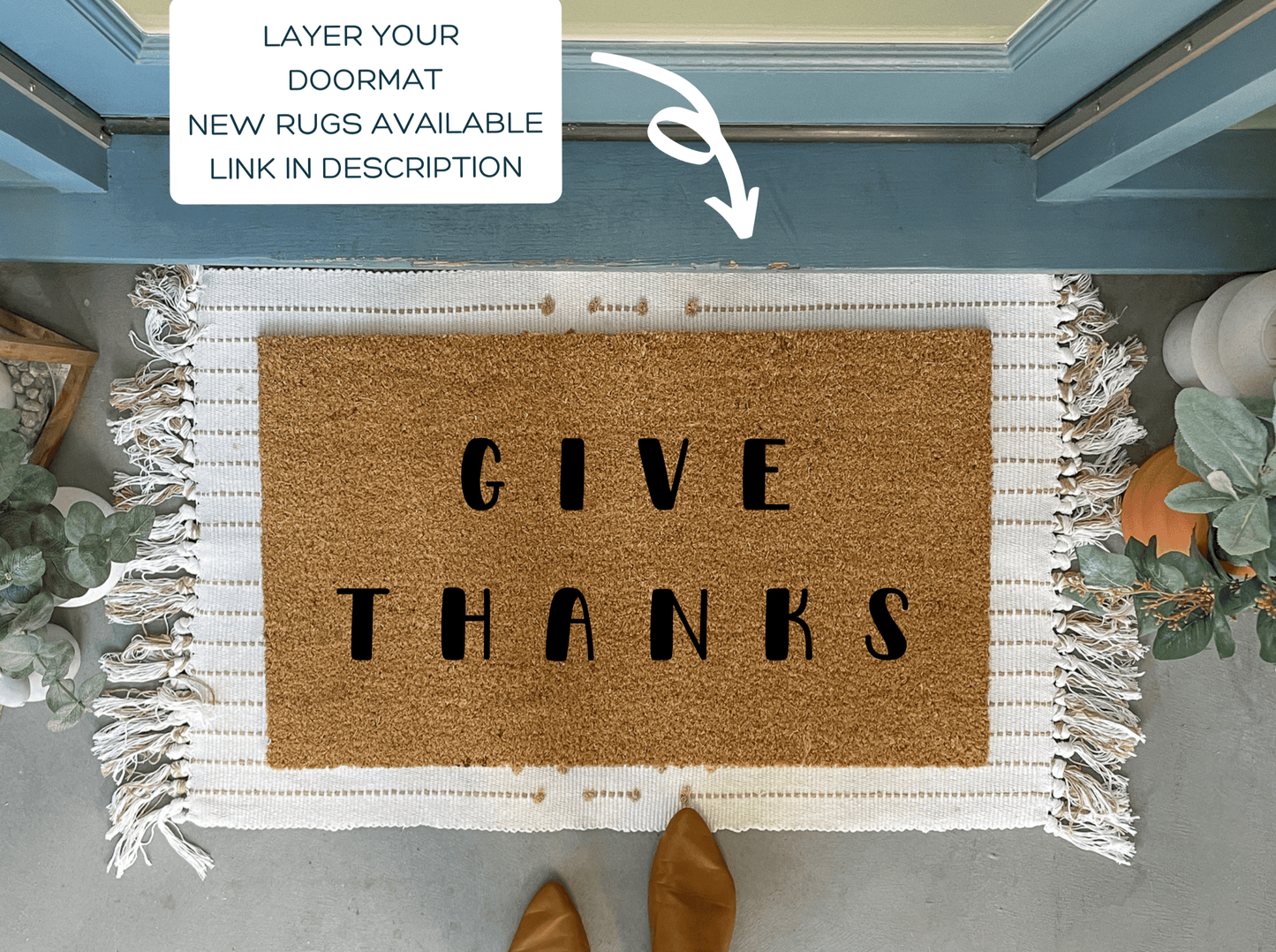 Give Thanks Fall Doormat