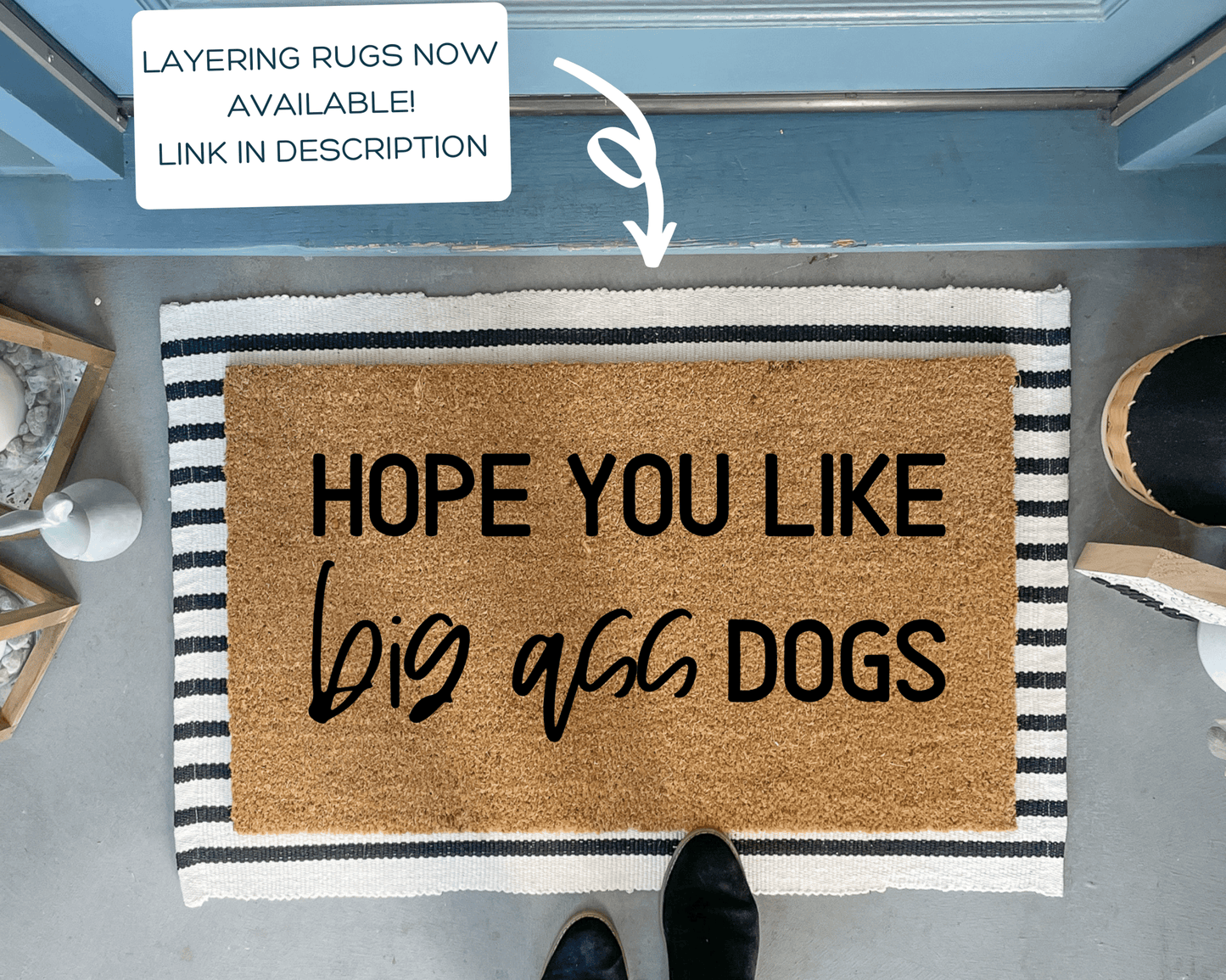 Big Dogs Funny Doormat