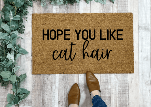 Hope You Like Cat Hair Funny Doormat