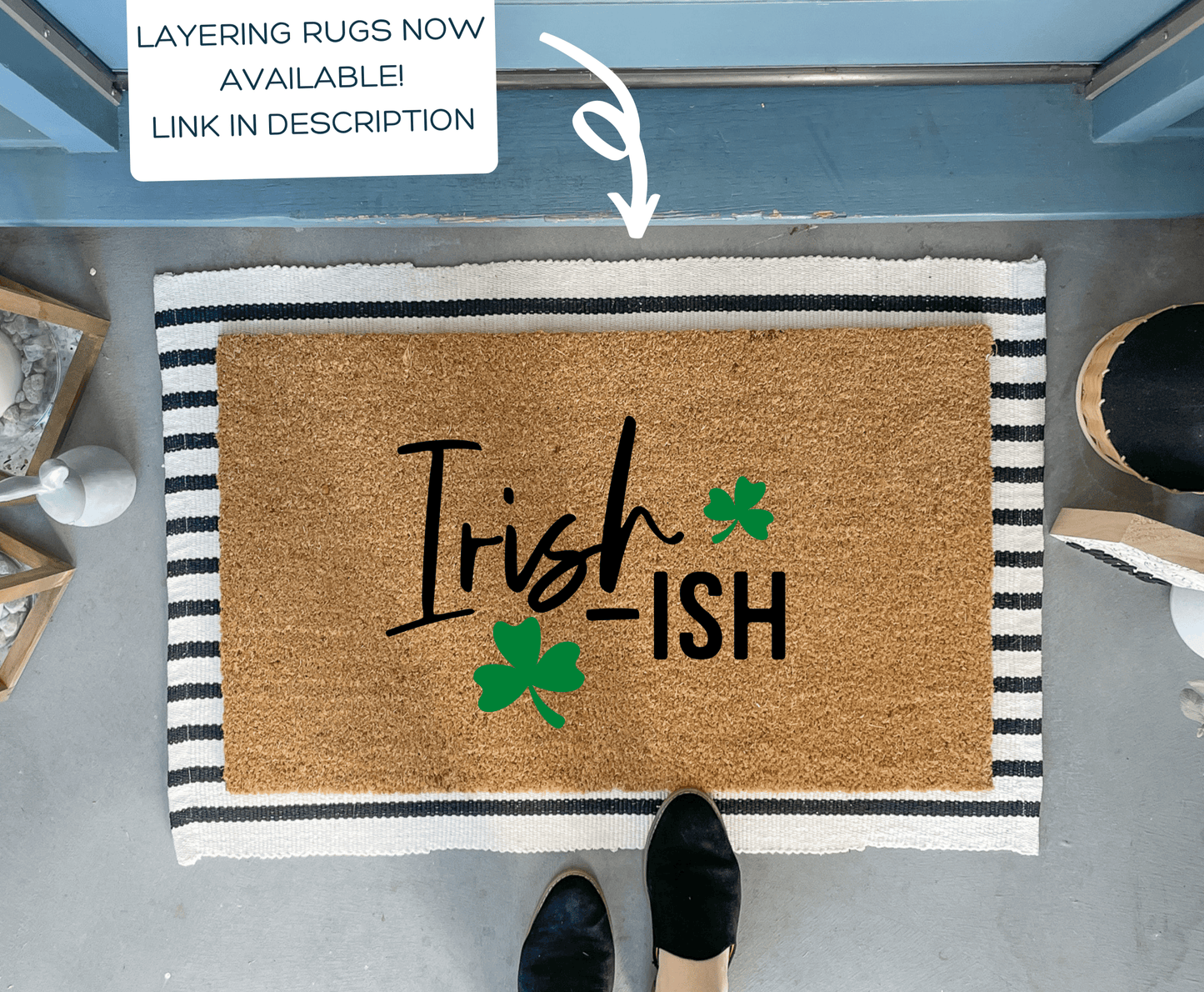 Irish-Ish St. Patrick's Day Doormat