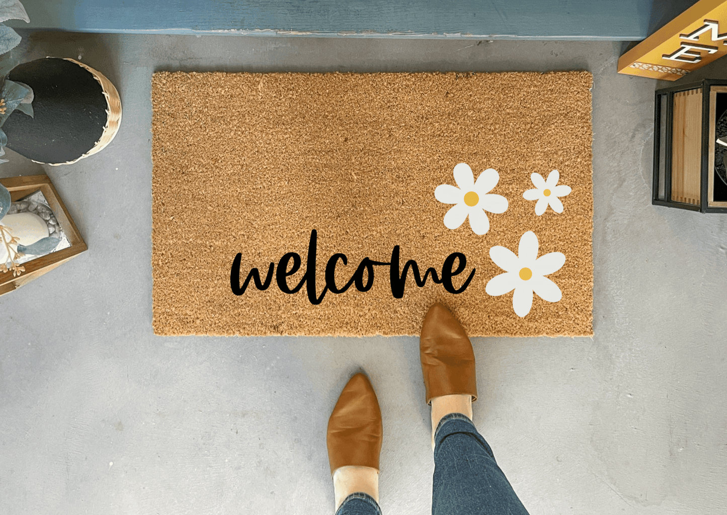 Daisy Coir Doormat