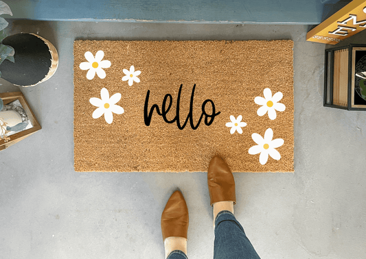 Daisy Flower Doormat