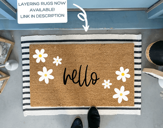 Daisy Flower Doormat