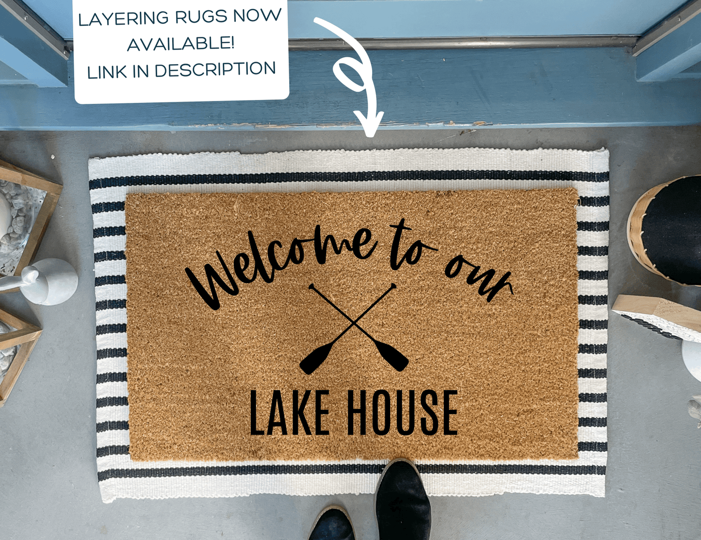 Welcome to our Lake House Doormat