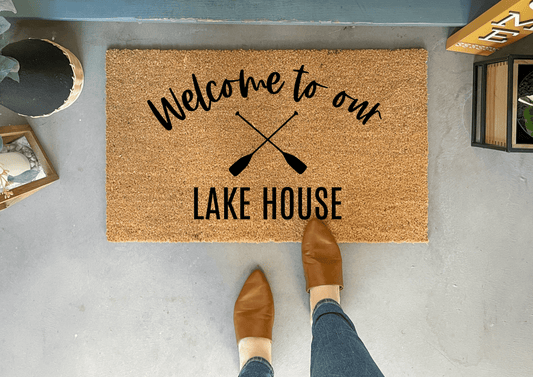 Welcome to our Lake House Doormat