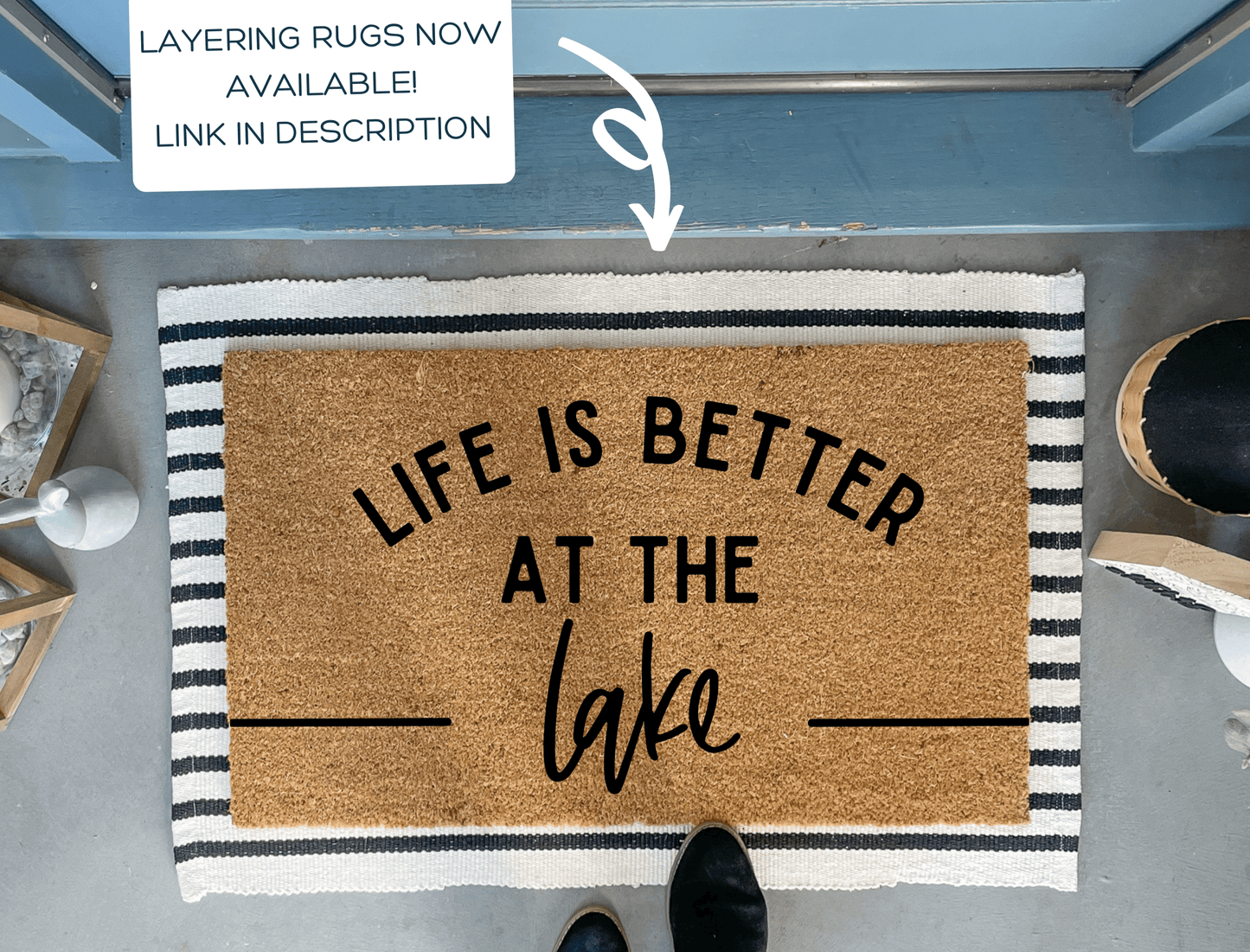 Life is Better at the Lake Doormat