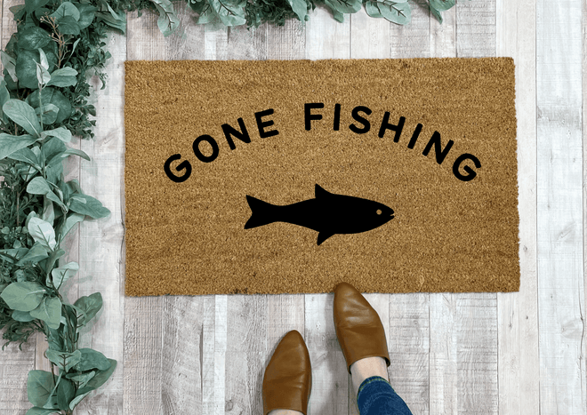 Gone Fishing Doormat