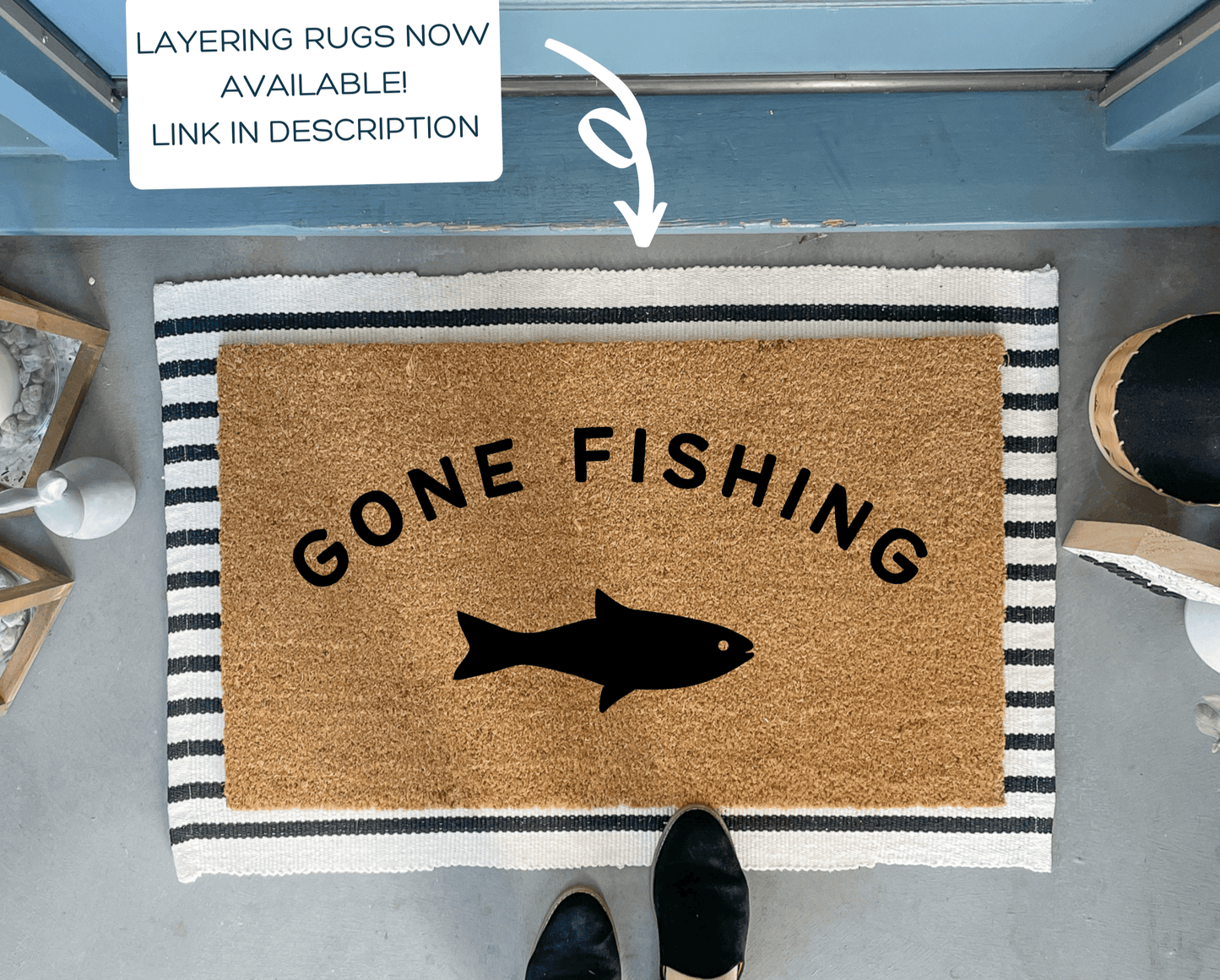 Gone Fishing Doormat