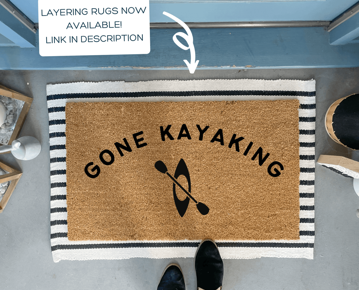 Gone Kayaking Doormat