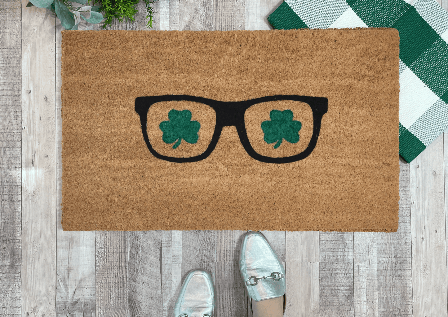 Shamrock Sunglasses Doormat