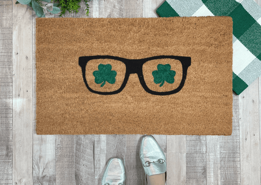 Shamrock Sunglasses Doormat