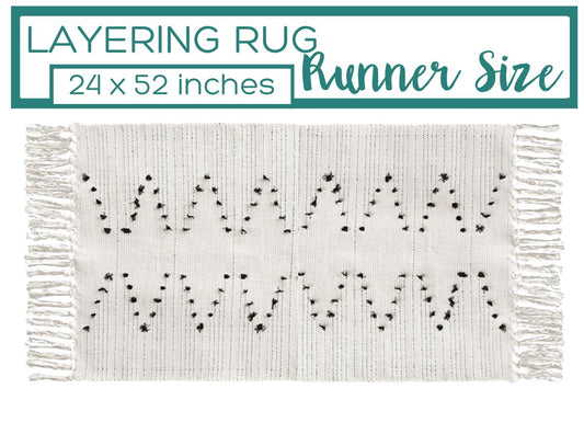 Extra Long Boho Style Accent Rug