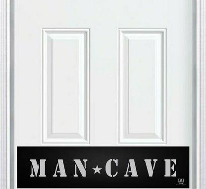 Man Cave Engraved Door Kick Plate - Ultimate Retreat Entrance Protection