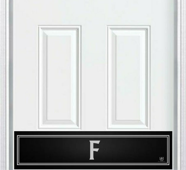 Utilitarian Monogram Engraved Door Kick Plate — Modern Personalized Door Protection