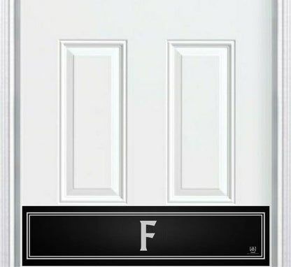 Utilitarian Monogram Engraved Door Kick Plate — Modern Personalized Door Protection