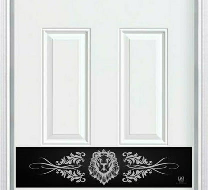 Lion's Den Engraved Door Kick Plate - Majestic Entrance Protection