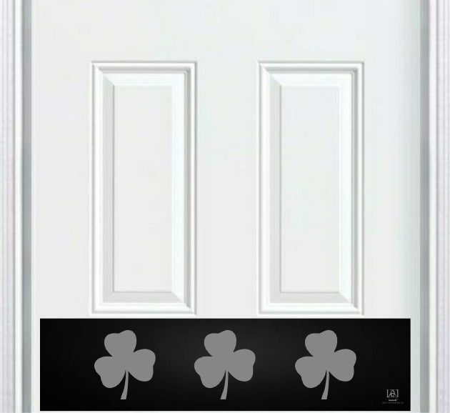 Shamrock Engraved Door Kick Plate - Irish Pride Entrance Protection