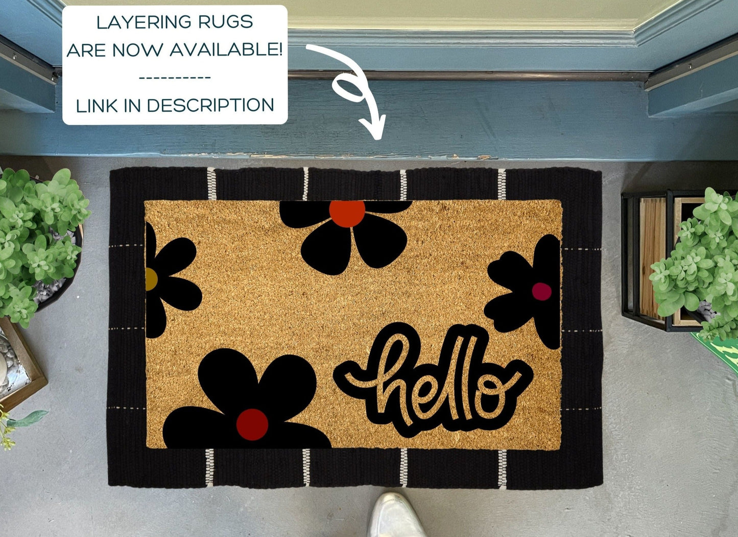 Retro Daisy Doormat