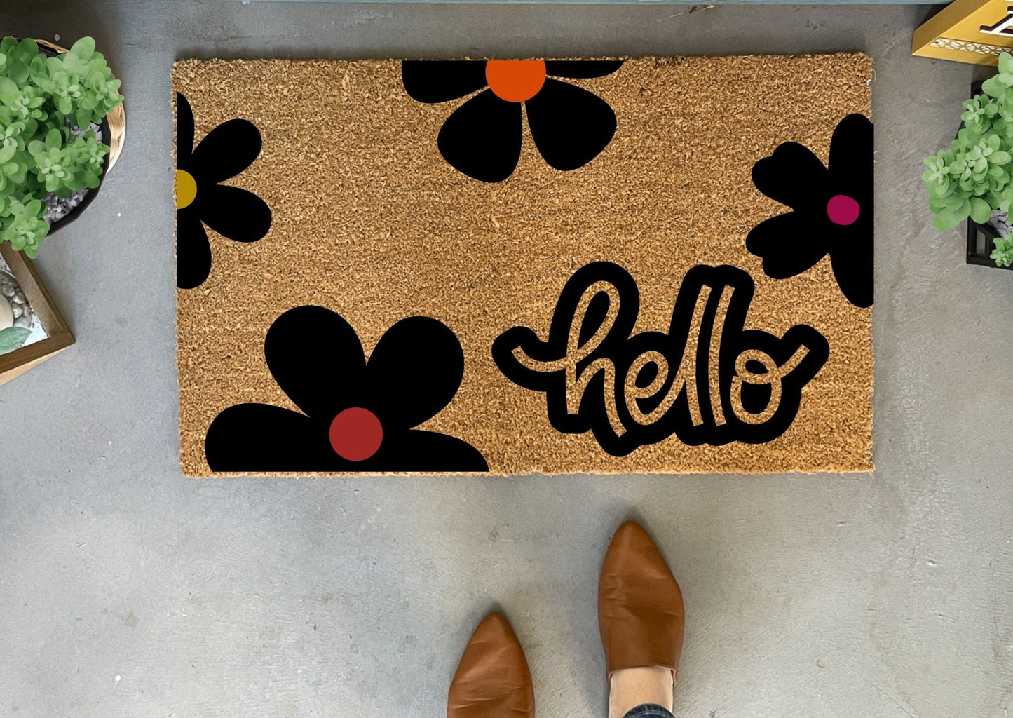 Retro Daisy Doormat