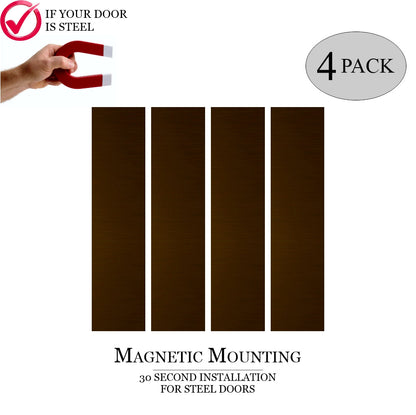 Traditional Door Push Plates - Multiple Finish & Size Options