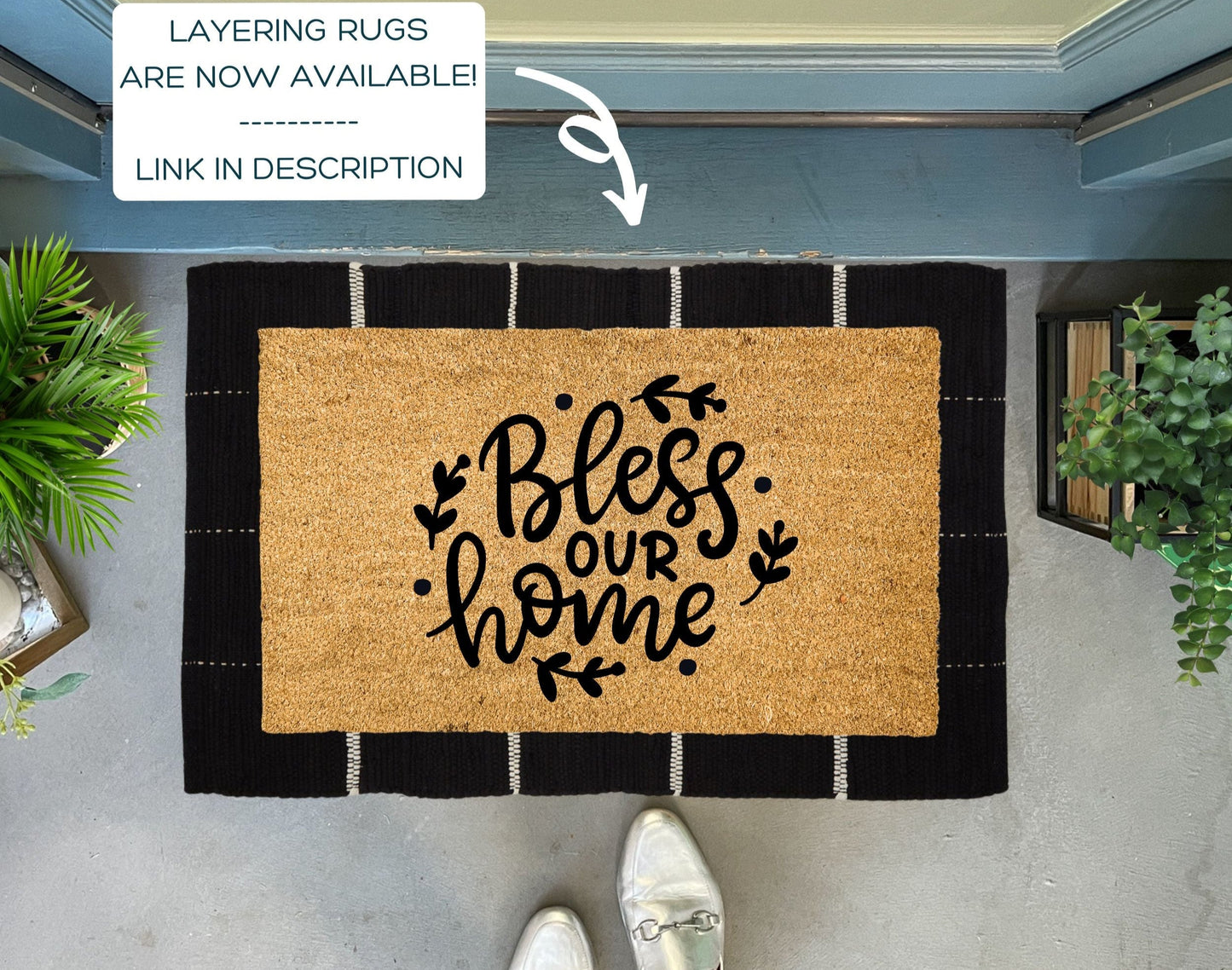 Bless Our Home Outdoor Welcome Mat