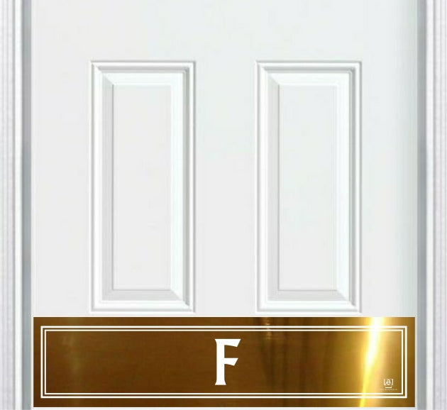 Utilitarian Monogram Engraved Door Kick Plate — Modern Personalized Door Protection