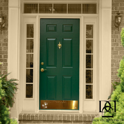 Dandelion Wish Engraved Door Kick Plate - Whimsical Entrance Protection