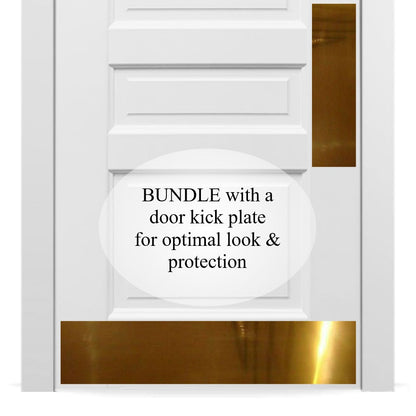 Traditional Door Push Plates - Multiple Finish & Size Options
